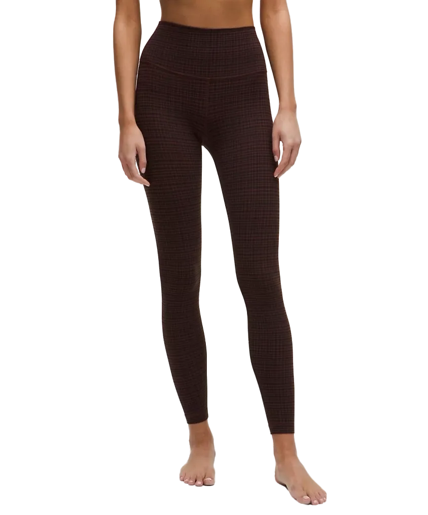 Lululemon Align High Rise Pant 28" Glow Grid Lava Cake Multi