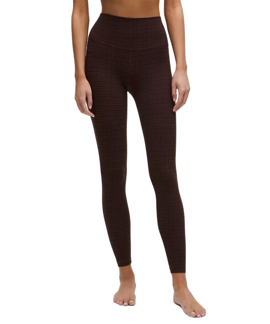 Lululemon Align High Rise Pant 28" Glow Grid Lava Cake Multi
