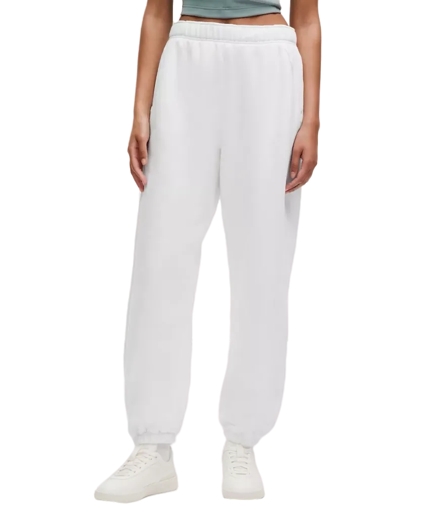 Lululemon Scuba Mid Rise Oversized Jogger Regular White
