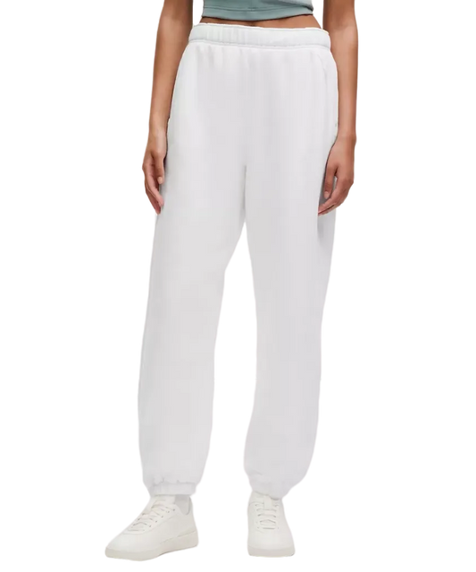 Lululemon Scuba Mid Rise Oversized Jogger Regular White