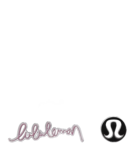 Lululemon Collectible Pins 2 Pack Black/lavender Lux