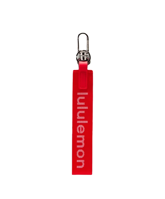 Lululemon Never Lost Keychain Lulu Red/white