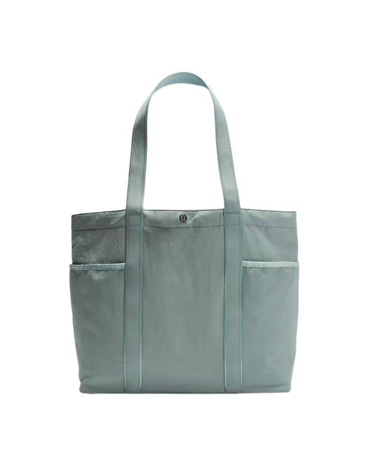 Lululemon Daily Multi Pocket Tote Bag 20l Crater Blue/frosted Jade