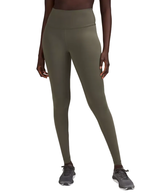 Lululemon Wunder Train High Rise Tight 28" Army Green