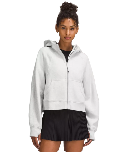Lululemon Scuba Oversized Full Zip Hoodie Heathered Core Ultra Light Grey