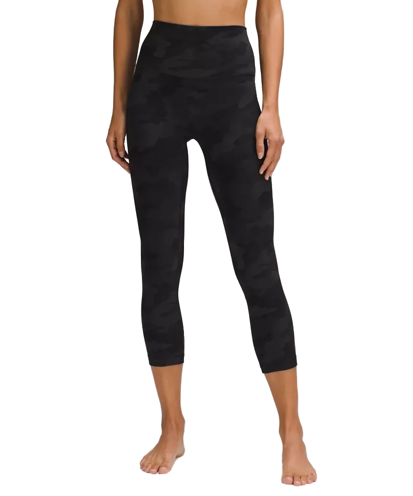 Lululemon Align™ High Rise Crop 21" Heritage 365 Camo Deep Coal Multi