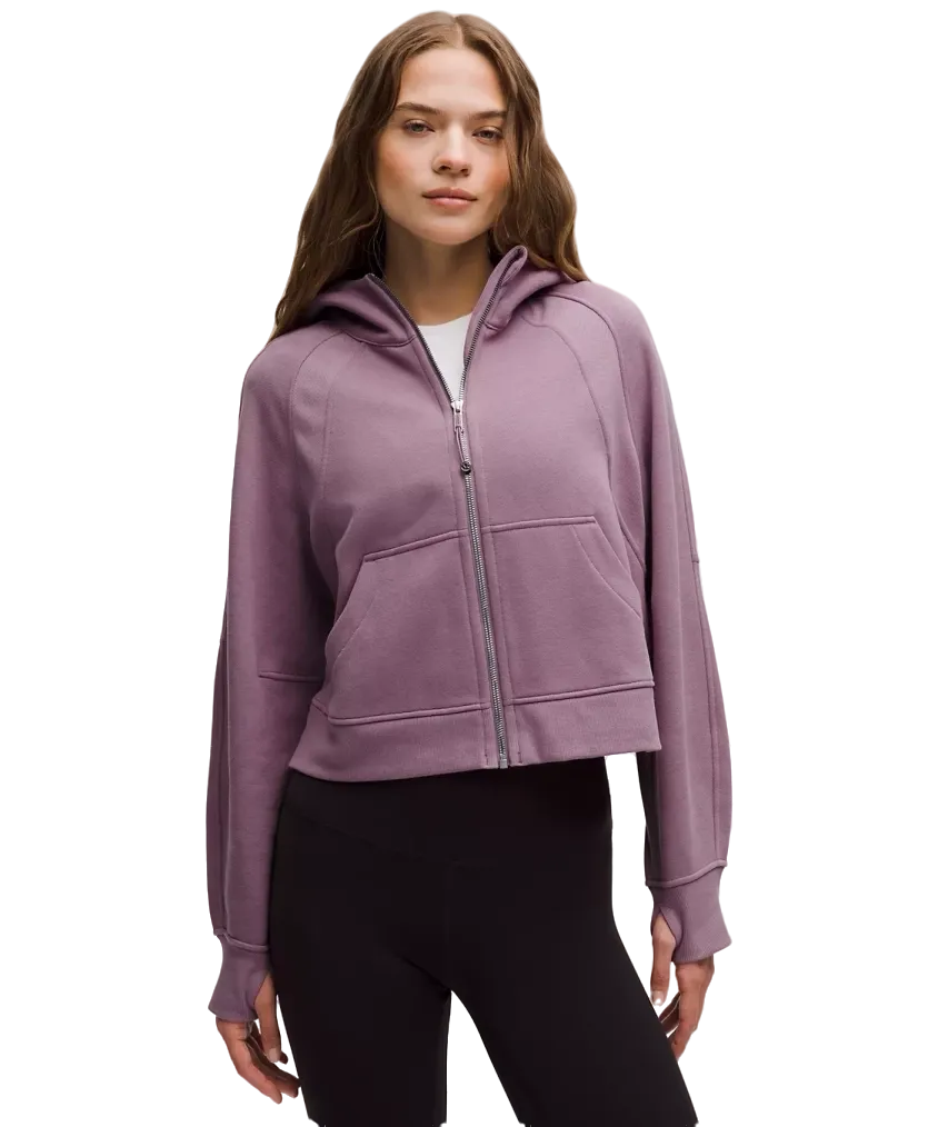 Lululemon Scuba Oversized Full Zip Hoodie Lavender Lux/mirror Silver