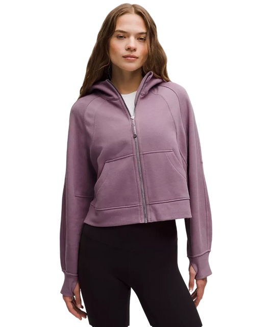 Lululemon Scuba Oversized Full Zip Hoodie Lavender Lux/mirror Silver