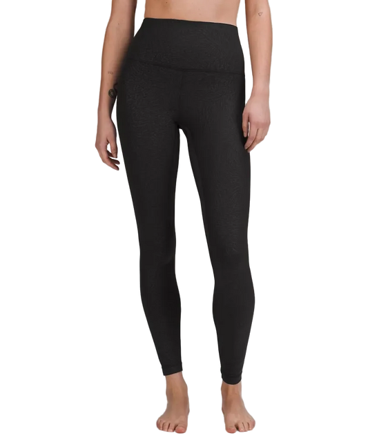 Lululemon Align High Rise Pant 28" Ripple Emboss Black
