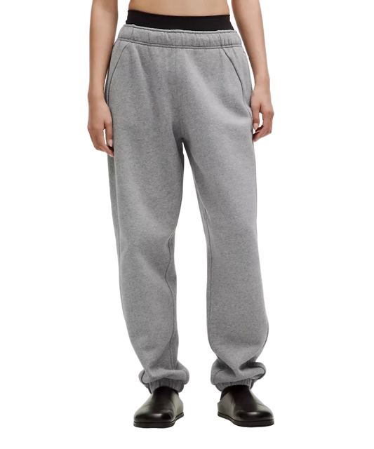 Lululemon Scuba Mid Rise Oversized Jogger Regular Heathered Medium Grey