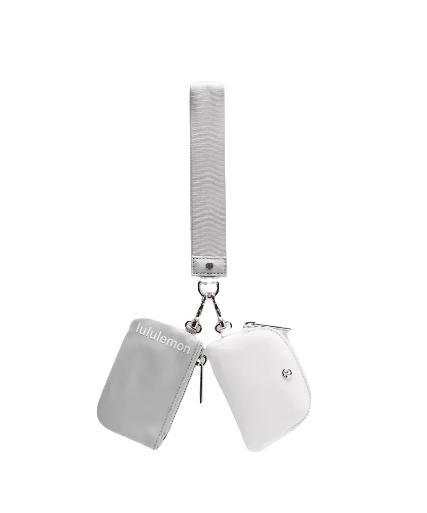 Lululemon Dual Pouch Wristlet Silver Drop/vapor