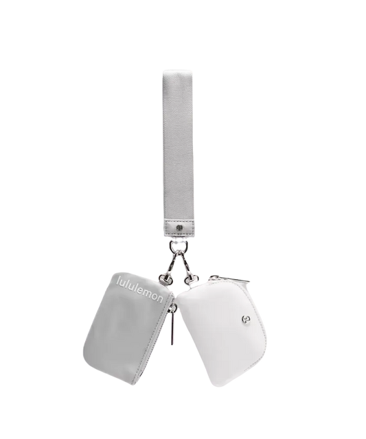 Lululemon Dual Pouch Wristlet Silver Drop/vapor