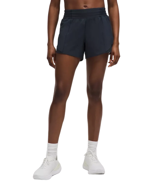 Lululemon Hotty Hot High Rise Lined Short 4" True Navy