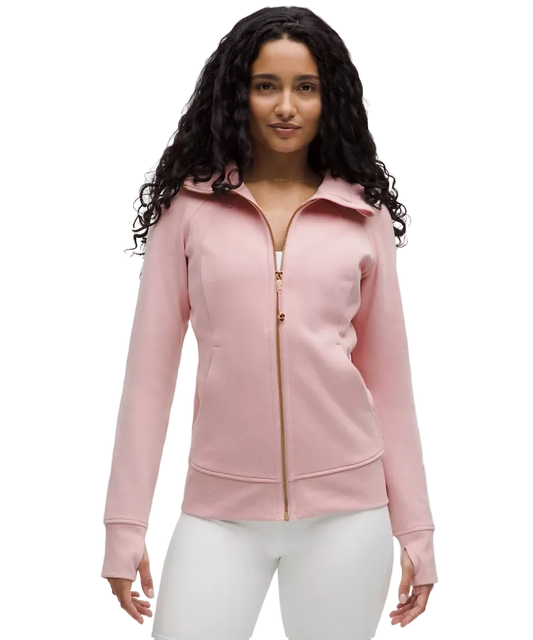 Lululemon Scuba Full Zip Hoodie Pink Haze/rose Gold