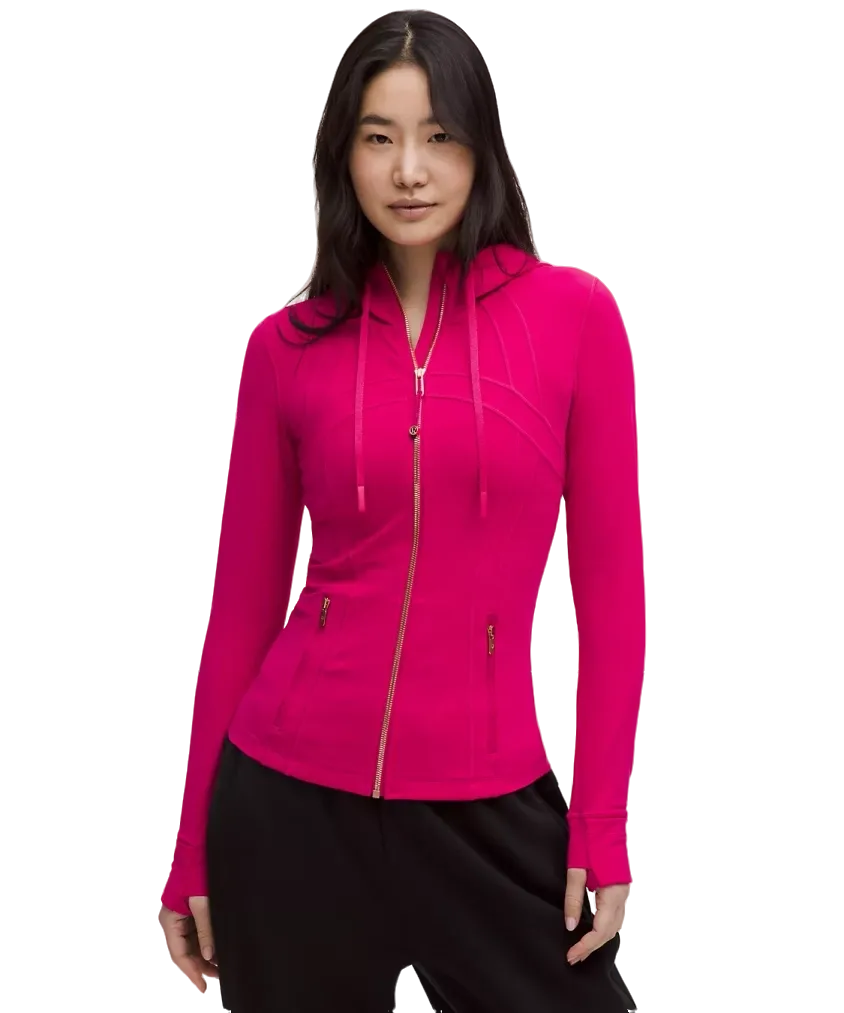 Lululemon Define Hooded Jacket Nulu Passionate/rose Gold