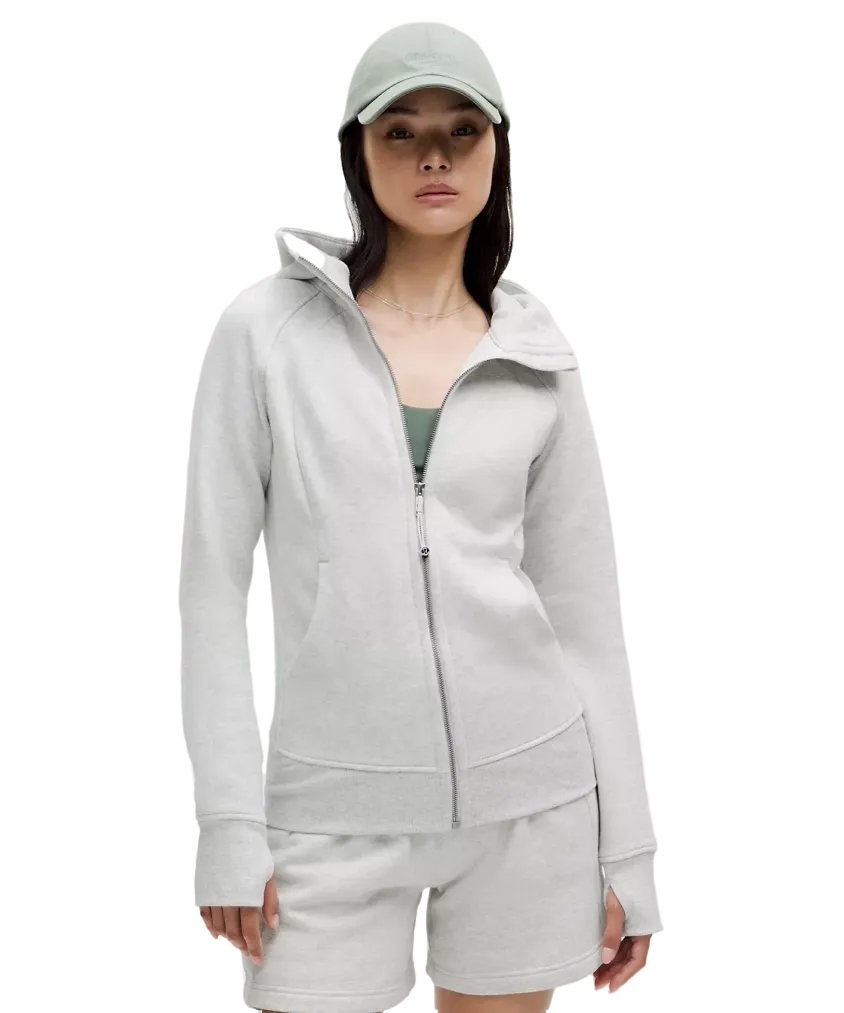 Lululemon Scuba Full Zip Hoodie Heathered Core Ultra Light Grey