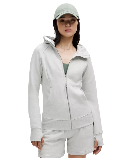 Lululemon Scuba Full Zip Hoodie Heathered Core Ultra Light Grey