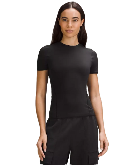 Lululemon Wundermost Ultra Soft Nulu Hip Length Crewneck Shirt Black