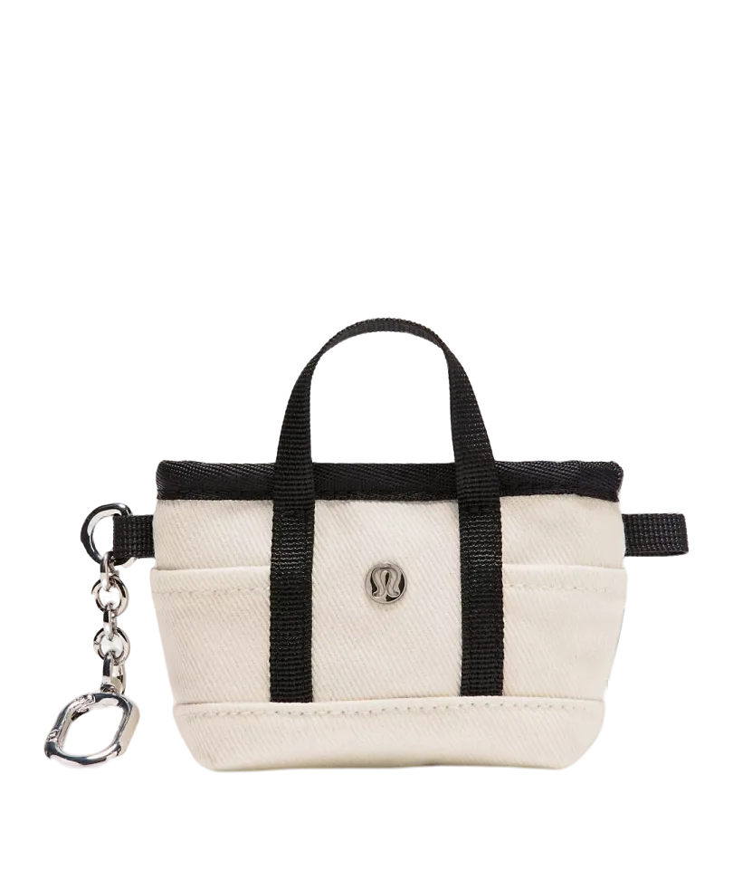 Lululemon Daily Multi Pocket Nano Canvas Tote Bag Natural/black