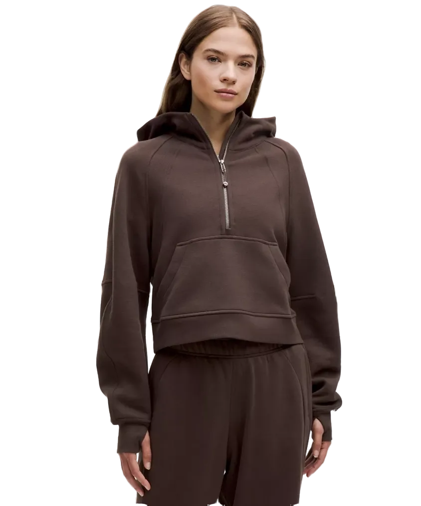 Lululemon Scuba Oversized Half Zip Hoodie Espresso