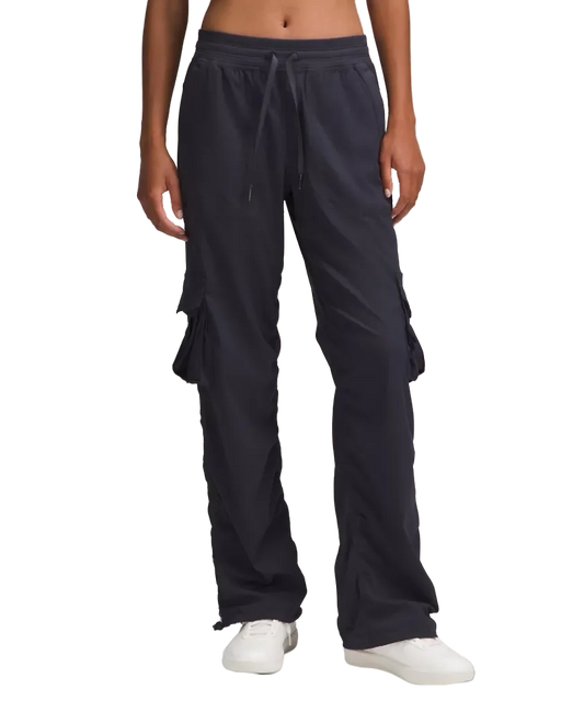 Lululemon Dance Studio Relaxed Fit Mid Rise Cargo Pant Black Night