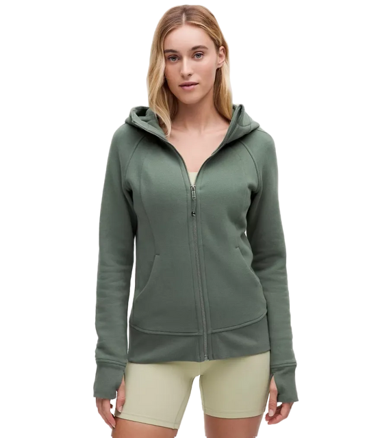Lululemon Scuba Full Zip Hoodie Dark Forest