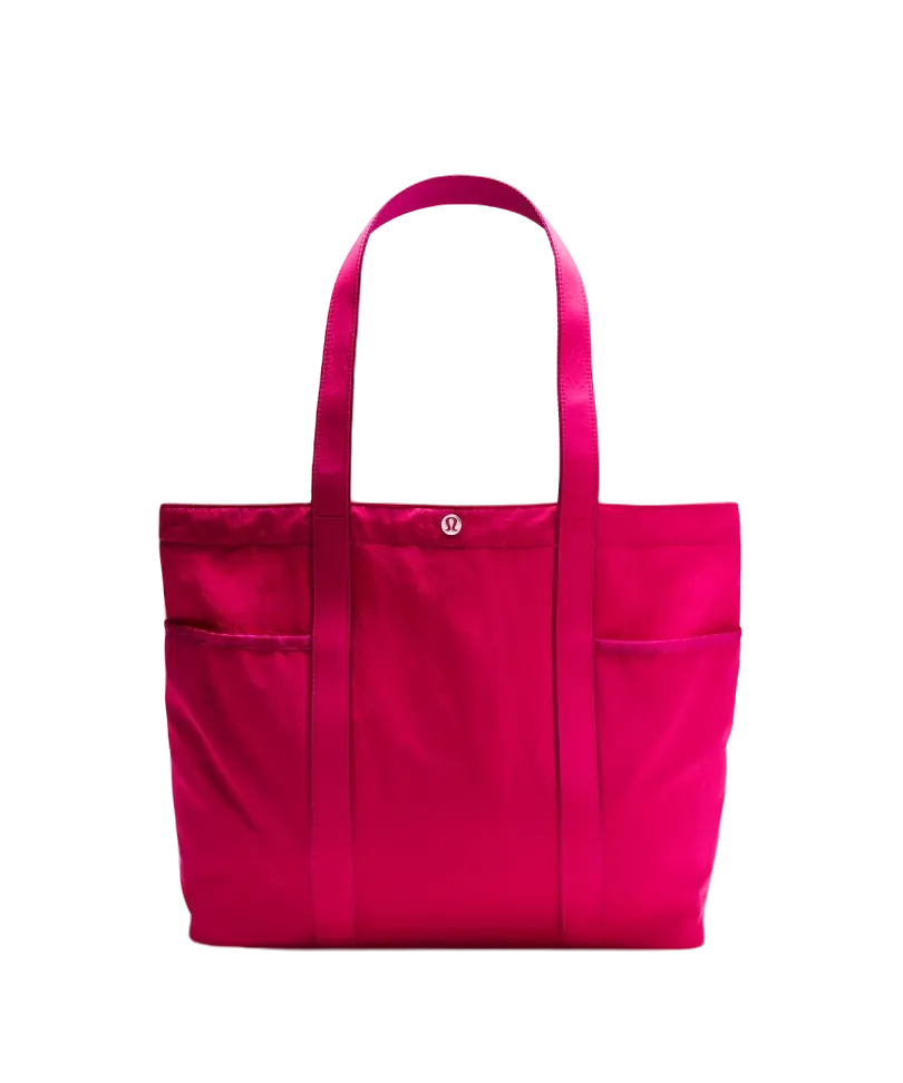 Lululemon Daily Multi Pocket Tote Bag 20l Passionate/ripened Raspberry