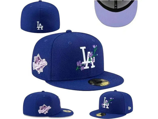 New Era La Dodgers Bloom Fitted Blue