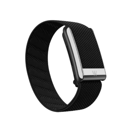 Whoop 5.0 Superknit Luxe Obsidian With Titanium Band (12 Month Peak Subscription Included)