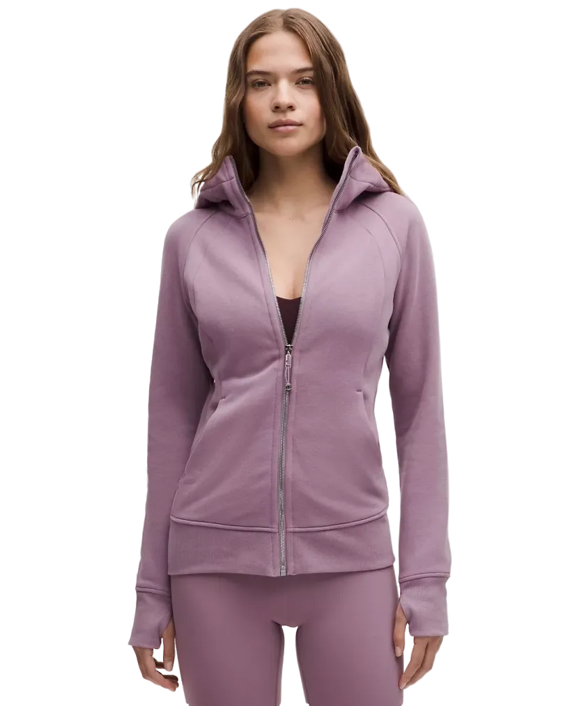 Lululemon Scuba Full Zip Hoodie Lavender Lux/mirror Silver