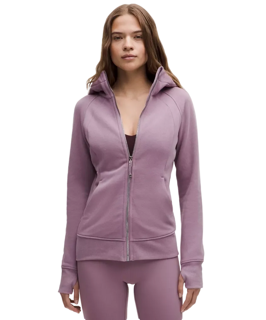 Lululemon Scuba Full Zip Hoodie Lavender Lux/mirror Silver