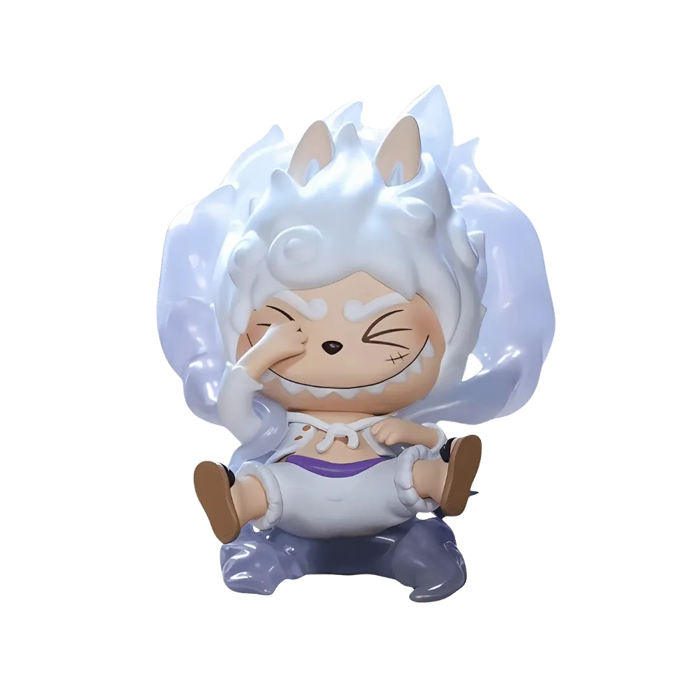 Pop Mart Labubu The Monsters X One Piece Series Monkey.d.luffy Gear 5 (secret Edition) Figure