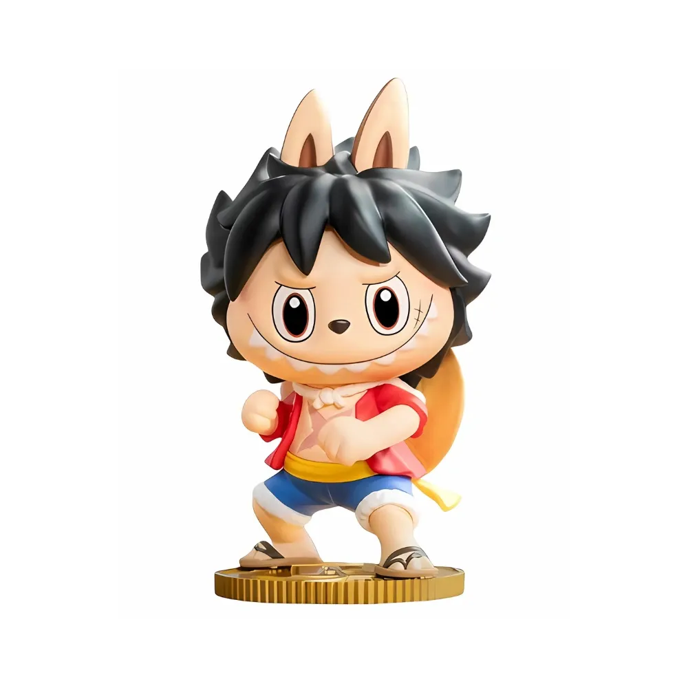Pop Mart Labubu The Monsters X One Piece Series Monkey.d.luffy Figure