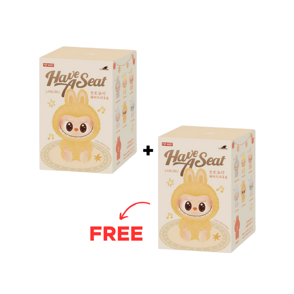 Buy 1 Get 1 Free Pop Mart Labubu The Monsters Have A Seat Vinyl Plush Sealed Case Pack Of 1+1