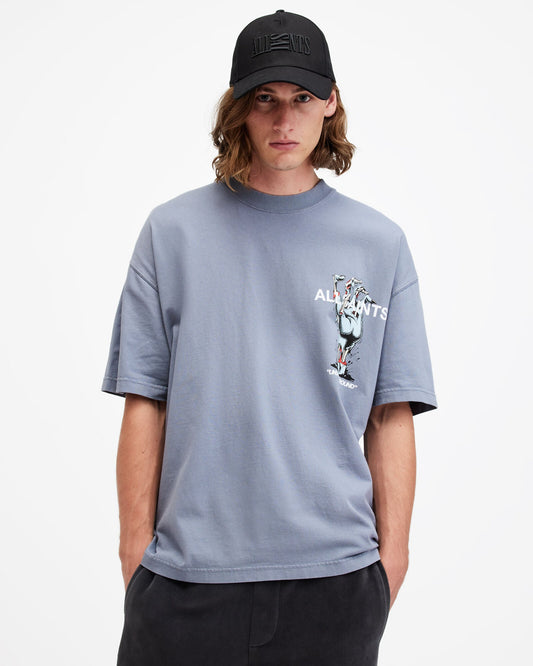 Undergang Oversized Graphic Printed T Shirt