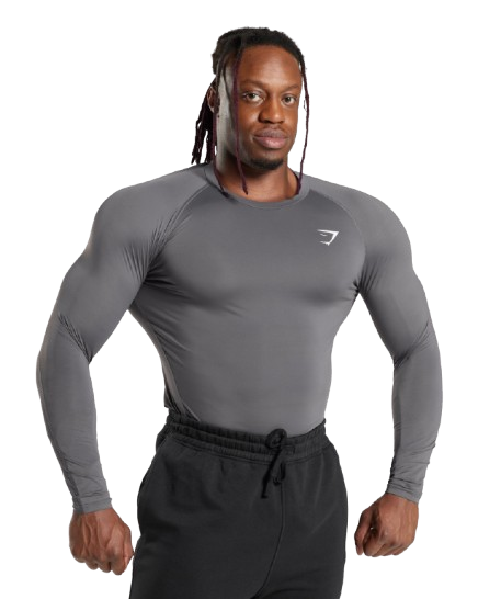 Gymshark Element Baselayer Long Sleeve T Shirt Dark Grey