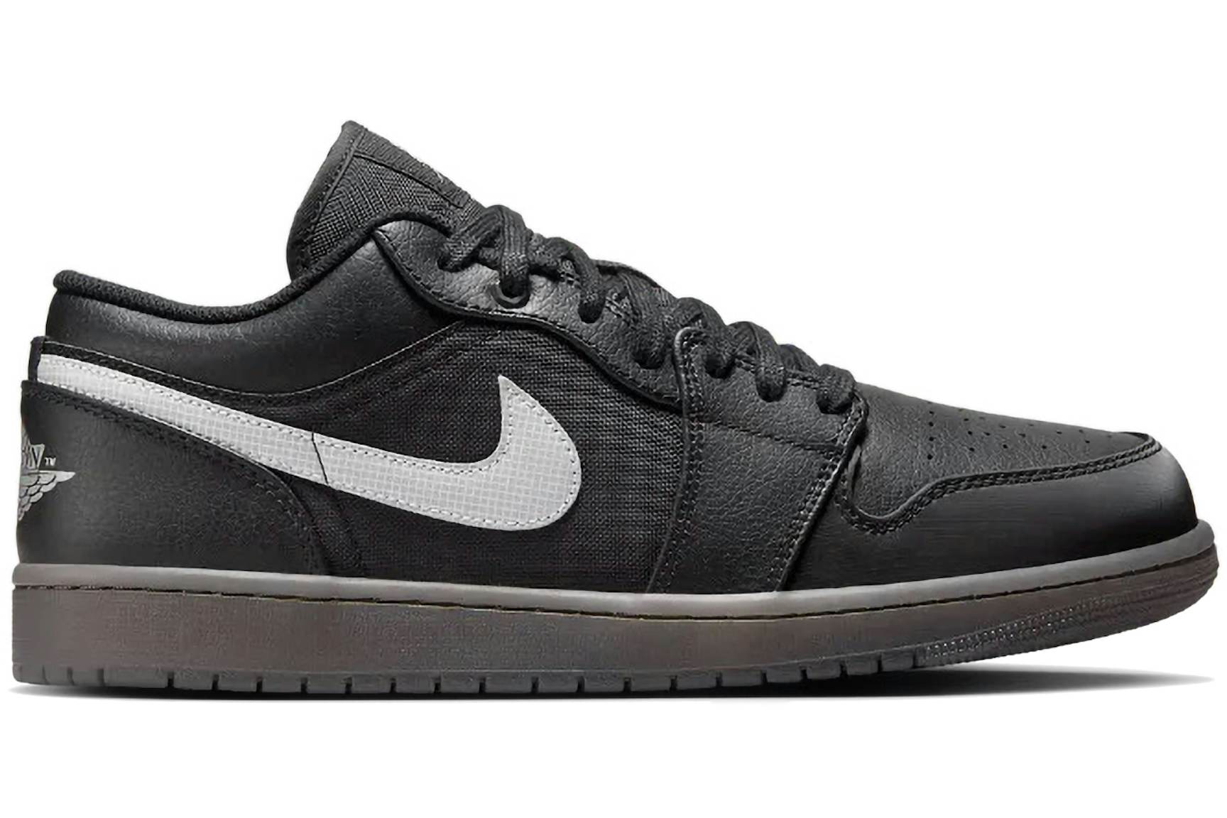 Jordan 1 Low Black White Dark Smoke Grey