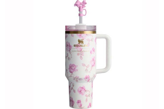 Stanley X Loveshackfancy Flowstate Quencher 40oz Tumbler Ribbonrosa