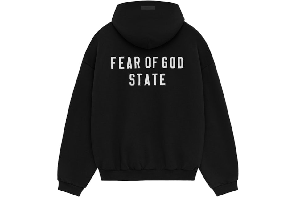 Fear Of God Essentials Heavy Fleece Fullzip Hoodie Black