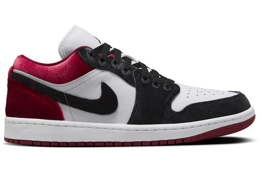 Jordan 1 Low Se Velvet Black Toe (women's)