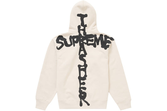 Supreme Thrasher Zip Up Hooded Sweatshirt Stone
