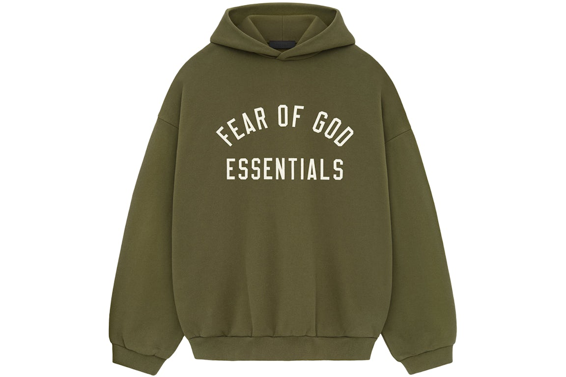 Fear Of God Essentials Fleece Hoodie Military