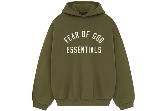 Fear Of God Essentials Fleece Hoodie Military
