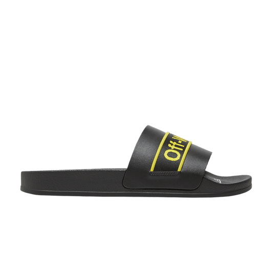 Off White Industrial Sliders Black Yelloww