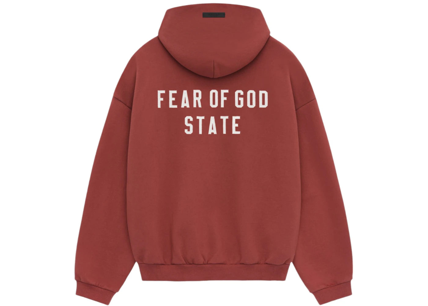 Fear Of God Essentials Heavy Fleece Fullzip Hoodie Crimson