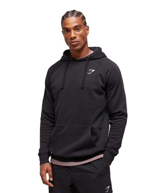 Gymshark Crest Hoodie Black