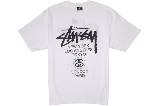 Stussy World Tour T Shirt White