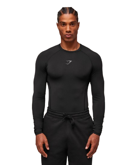 Gymshark Element Baselayer Long Sleeve T Shirt Black